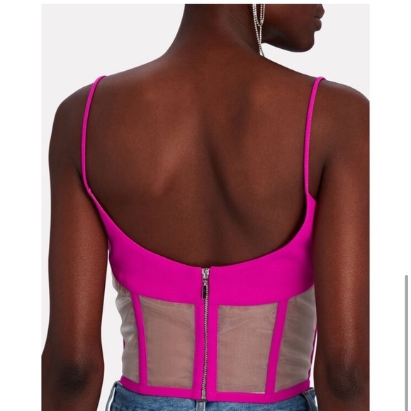 Rozie Corsets Tulle Trimmed Crepe Corset - Picture 4 of 7